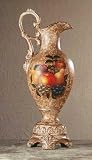 Porcelain Antique Finish Fruit Design Pitcher