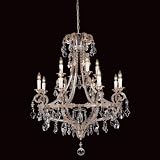 Louis XIV Chandelier in Antique Silver