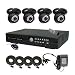 CIB R401W500G8401 4CH Network Security Surveillance DVR w/ Four CCD Indoor Dome Cameras KIT. Eagleeyes Software.