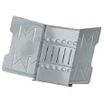 Master 906G Catalog Rack with Base and Wings, Gray Steel, 45 Angle, 6 Capacity