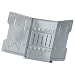 Master 912G Catalog Rack with Base and Wings, Gray Steel, 45 Angle, 12 Capacity