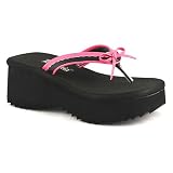 Demonia Shoes Women's FLIP-07 2 1/2" Platform Sandal Available in 2 Colors