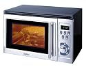 Sanyo EM-Z2100GS Microwave Oven with Built-In Grill, Black and Stainless Steel