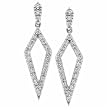 18K White Gold Diamond Fashion Earrings