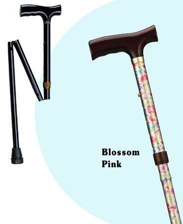 HealthPersonalCare: Folding Cane   Blossom Pink