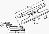 H-Shaped Twin Stainless Steel Burner L-Shaped Venturi