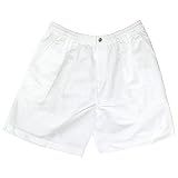 Mens Loose Fit Shorts-White