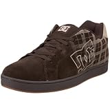 DC Men's Character Skate Shoe,Dark Chocolate/Plaid,8 M