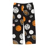 Toddler Boys' Grandma Pants Sports Star Pants - Black
