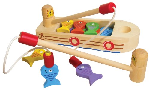 Pierre Belvedere Toy Magnetic Wooden Fishing Boat Game