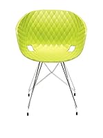 Metalmobil Silla Unika-596 Verde/cromo