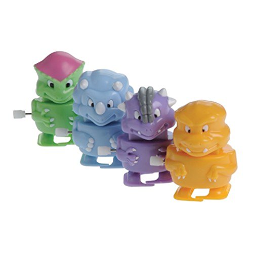Lot Of 12 Assorted Wind Up Walking Dinosaur Toys Games