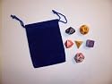 Dice Assortment: Gaming Dice. 6 Die Assortment Perfect for D&D, Dungeons and Dragons and Games. Each Die is Different. You Get ONE D4 D6 D8 D10 D12 D20. Colors and Designs Vary. FREE DICE BAG!