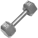 Cap Barbell 12 lb Hexagon Solid Dumbbell Weight