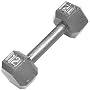 Cap Barbell 12 lb Hexagon Solid Dumbbell Weight