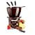 Domestic 922254 Schokoladenfondueset 6-teilig braun