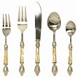 Decorative Mother of Pearl Flatware 5pc Place Setting