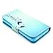 iPhone 5C Case, Speedtek Smile Pattern Premium PU Leather Wallet Flip Protective Skin Case with Magnetic Closure for Apple iPhone 5C (2013) (Built-in Credit Card/ID Card Slot)