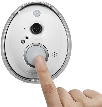 WOHOME® Smart Wi-Fi Enabled Video Doorbell Home Security Camera Monitor Intercom System with Unique Egg Shape Design for IOS &amp; Android Cell Phone -180 Degree View Angle