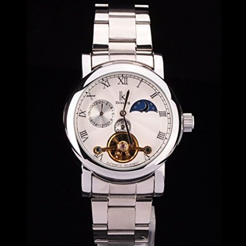 IK Colouring IK98090 Men's Analog Tourbilon Moon Phase Automatic Mechanical Wristwatch
