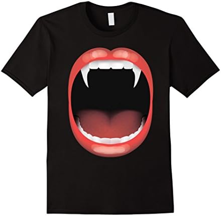Men's Vampire T Shirt Tshirt for men women boys girls kids Large Black