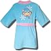 Little Monkey Fleece Robe for toddler Girls in Blue/Pink