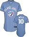 Vernon Wells Jersey: Adult 2010 Majestic Alternate Light Blue Replica #10 Toronto Blue Jays Jersey - Small