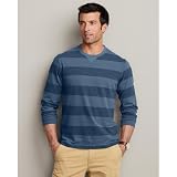 41M3fXC2xaL. SL160  Eddie Bauer Striped Sueded Jersey Crewneck