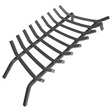 Extra Thick Steel Fireplace Grate w 9 Bars - 36 inches Length