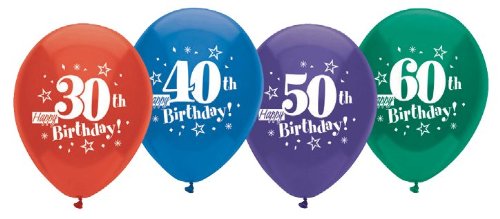 Happy 50th Birthday 12 Inch Latex Party Balloons (8 Count)
