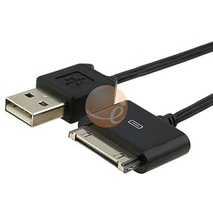 INSTEN Black Retractable USB Data Charging Cable for for Apple iPad / iPod / iPod Touch Gen2 / iPod video / iPod nano / iPod Nano Gen4 / iPod photo / iPod mini / iPod Classic / iPhone / iPhone 3GS