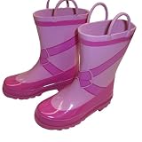 Girl's Dancing Princess Ballerina Pink Rain Boots (Toddler/Little Kid)