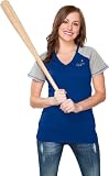 Los Angeles Dodgers Women's Royal Energy V-Neck T-Shirt