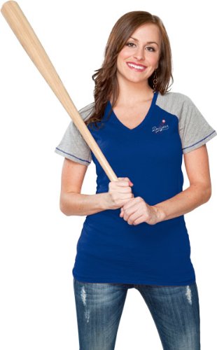Los Angeles Dodgers Women's Royal Energy V-Neck T-Shirt