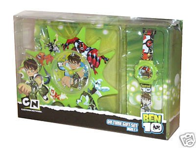 Ben 10 On Time Gift Set - Alarm Clock & LCD Watch