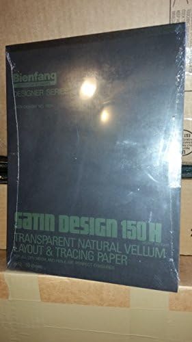9"x12" Bienfang Transparent Natural Vellum Layout and Tracing Paper (Satin Design 150H) 50 Sheets