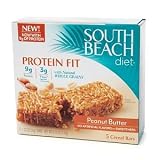 South Beach Diet Protein Fit Cereal Bars, Peanut Butter, 5 ea