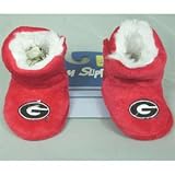Georgia Bulldogs NCAA Baby High Boot Slippers - 0-3 Months