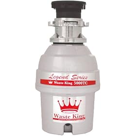 Waste King L-5000TC Legend Series 3/4 HP Batch Feed Operation Waste Disposer