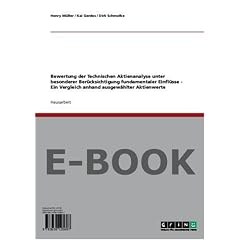 Bewertung der Technischen Aktienanalyse unter besonderer Ber�cksichtigung fundamentaler Einfl�sse - Ein Vergleich anhand ausgew�hlter Aktienwerte