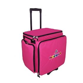 ScrapBug BF504 Butterfly Rolling Tote, Pink