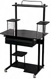 Computer Desk Black/Glass W 36"x D 22" x H 58" H42051