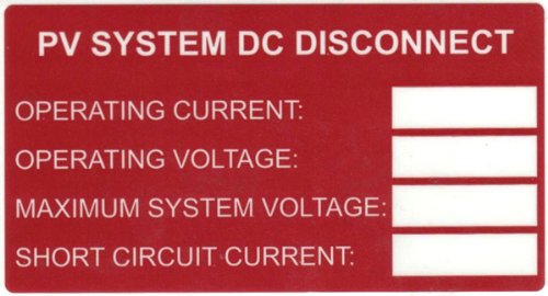 Hellermann Tyton 596-00241 Printable Solar Label, 3.75