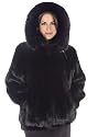 Mink Jacket - Zippered Ranch Mink Fox Trimmed