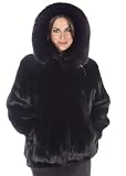 Mink Jacket - Zippered Ranch Mink Fox Trimmed