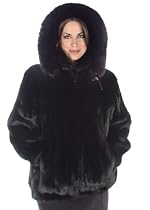 Mink Jacket - Zippered Ranch Mink Fox Trimmed