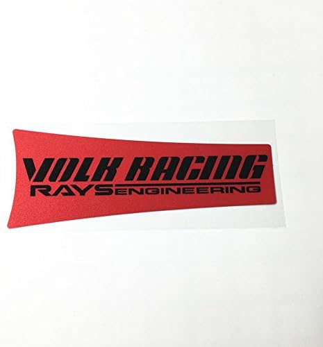 Pack of 2pcs Car Styling RAYS VOLK te37SL Wheels Sticker For Car Wheels (Reflective Red)
