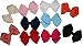 Apparel : Hair Bows ~ Average Size Bow Tie GrosGrain Bow (10 Assorted Colors)