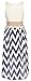 Wonder Girl Big Girls' Chevron Chiffon Floral Lace Belt High Low Dress