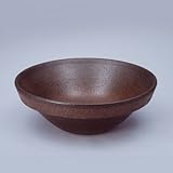 洗面ボール 陶器 コゲ窯肌 半埋型直径400ミリ